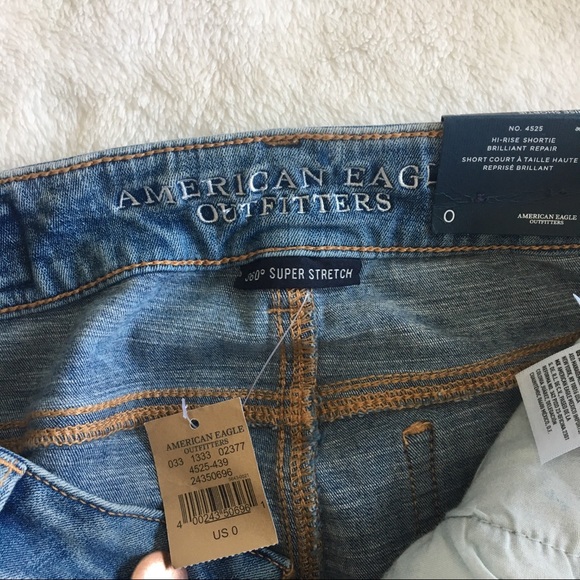 Hi-Rise Ripped Jean Shorts - Picture 4 of 4